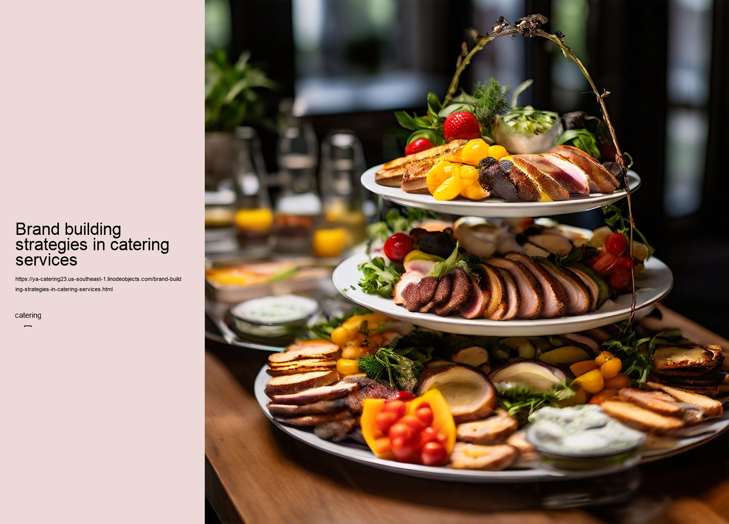 Brand building strategies in catering services