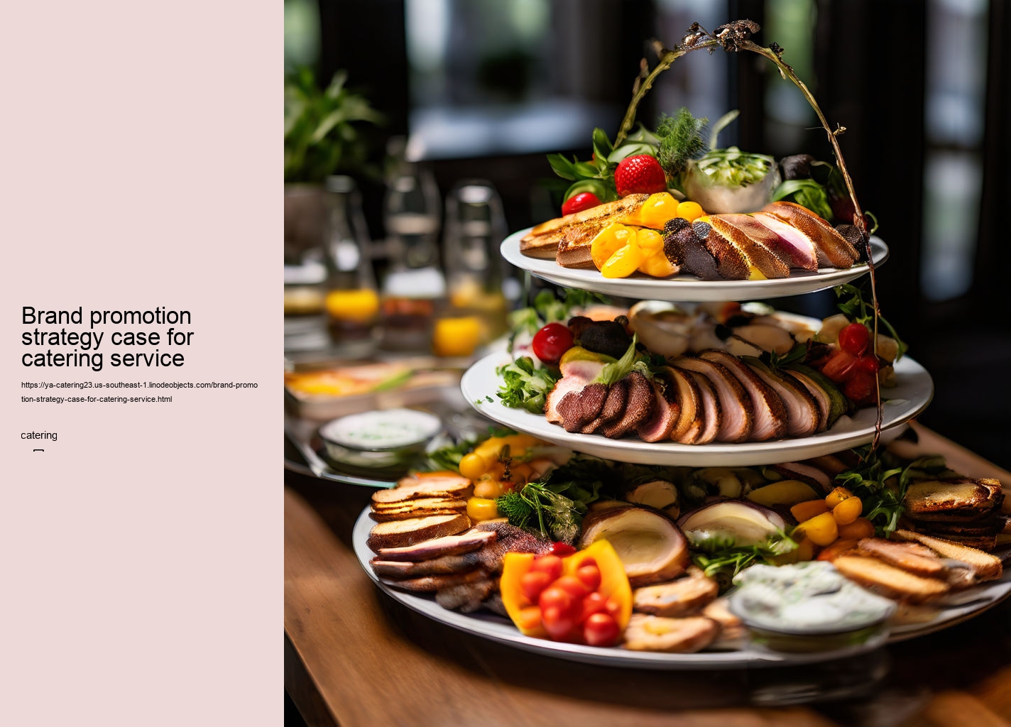 Brand promotion strategy case for catering service