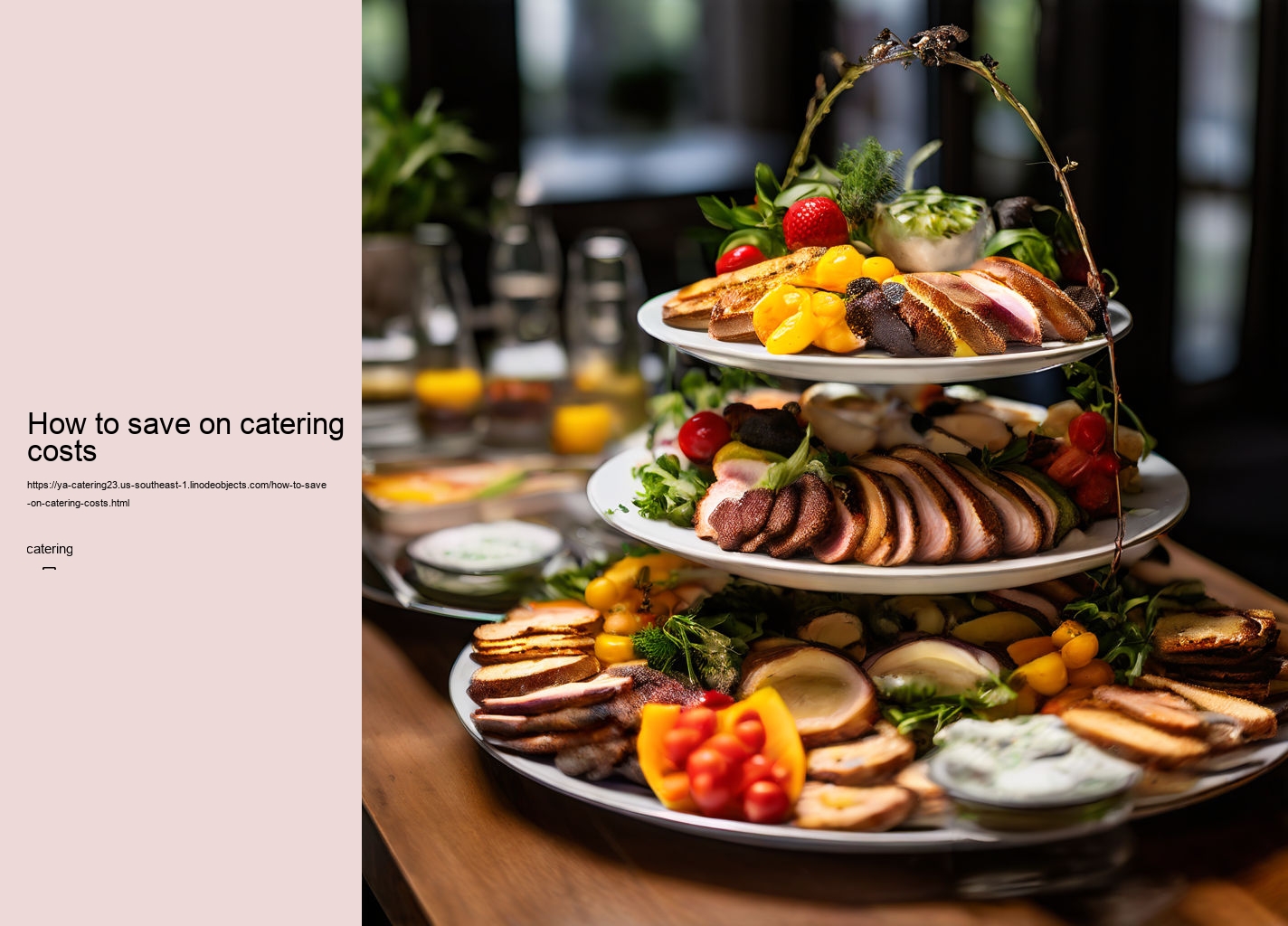 How to save on catering costs